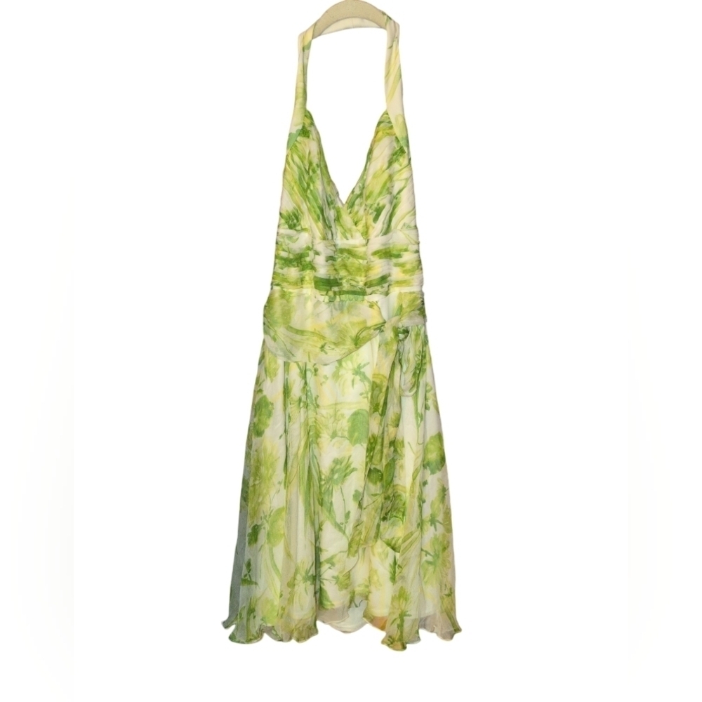 Tadashi Collection Women's Silk Floral Party Dress